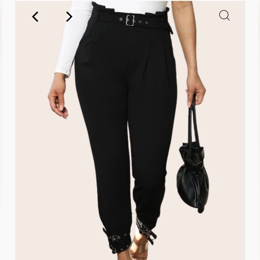 Lovers & Friends - All Buckled Up High Waisted Pants - Picture 2 of 8